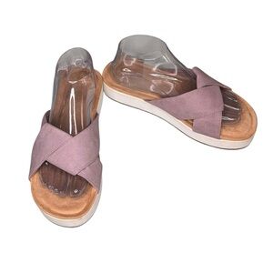 Koolaburra by Ugg  Women’s Carenza Mauve/ Pink Slide Sandals Size 9 Comfy EUC